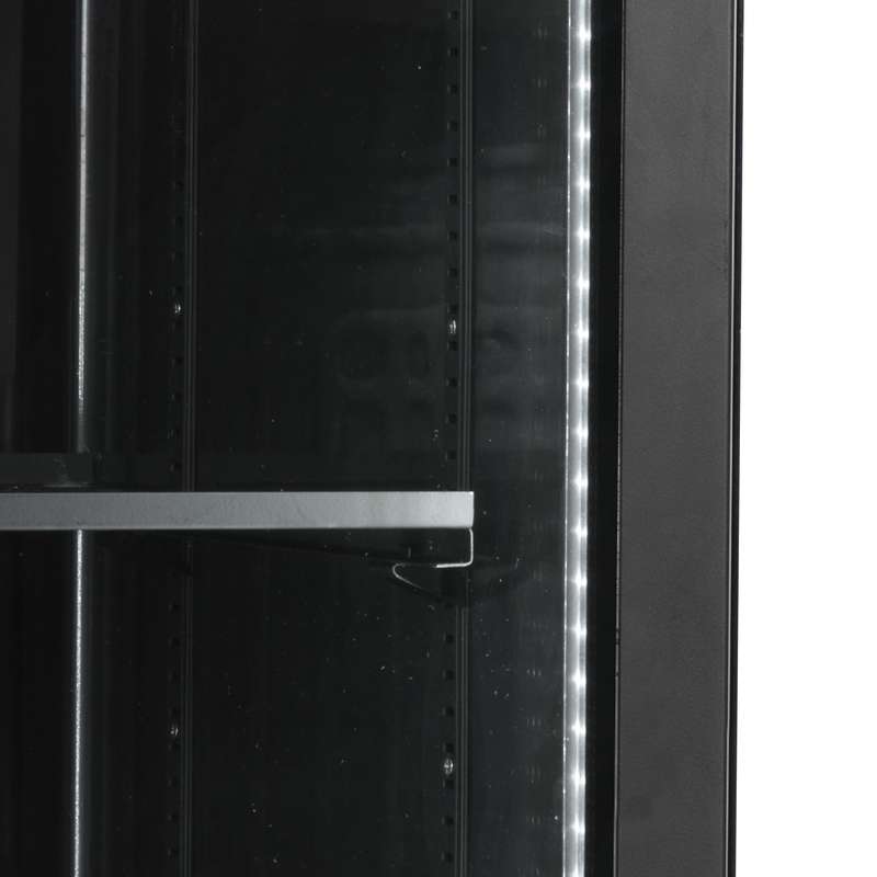 Bild 5: Tefcold Display-Kühlschrank in Schwarz SCU1425H