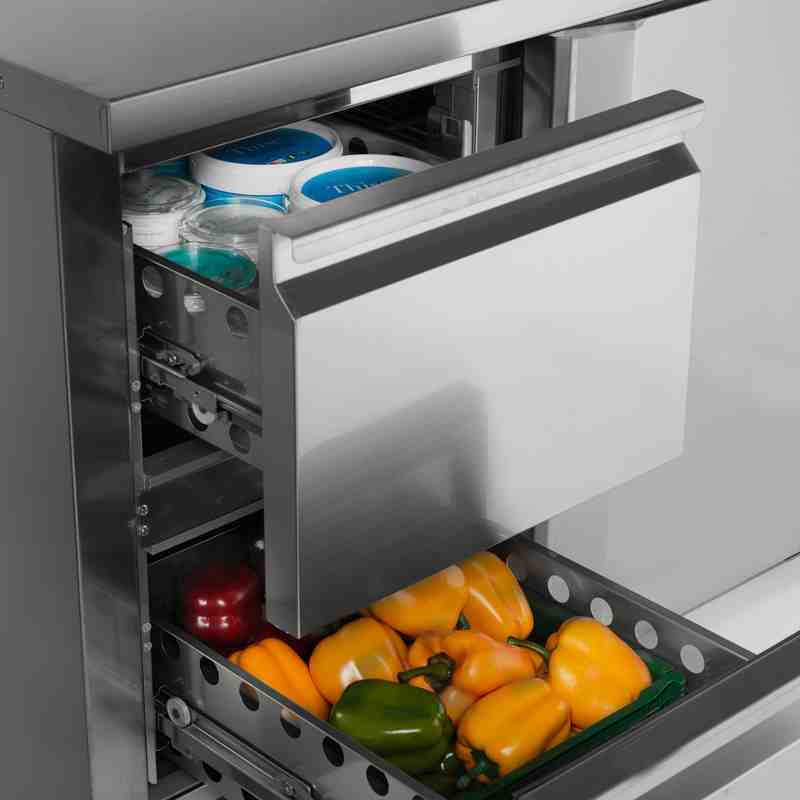 Bild 5: Tefcold Kühltisch GN1/1 CK7220 – 1 Tür + 2 Schubladen