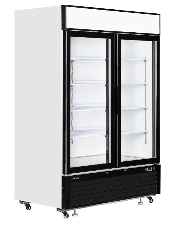 Bild 1: Tefcold Glastür Kühlschrank mit Display LGC5000