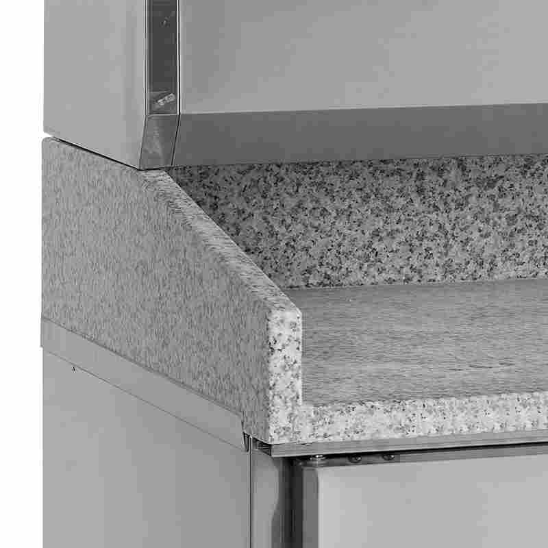 Bild 3: Tefcold Pizzakühltisch inkl. Kühlaufsatz PT1300 + GVC38-200
