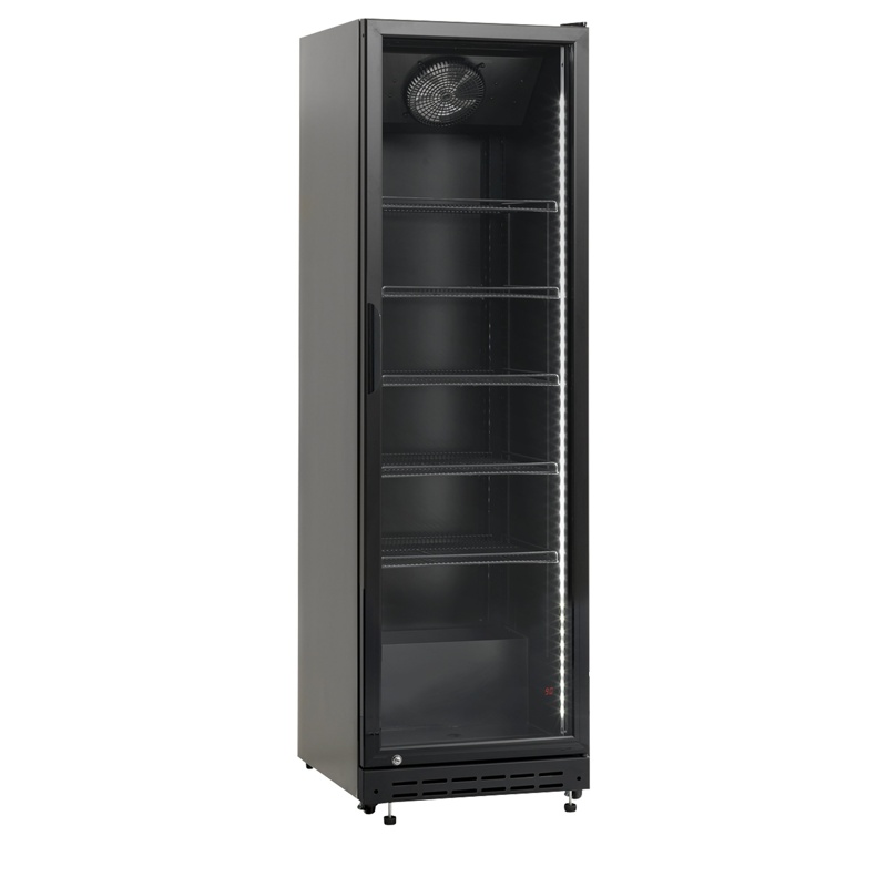 Bild 1: Tefcold Kühlschrank mit Glastür SD430Eblack