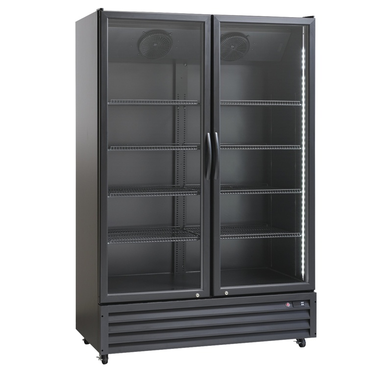 Bild 1: Tefcold Kühlschränke mit Glastüren SD1326Eblack
