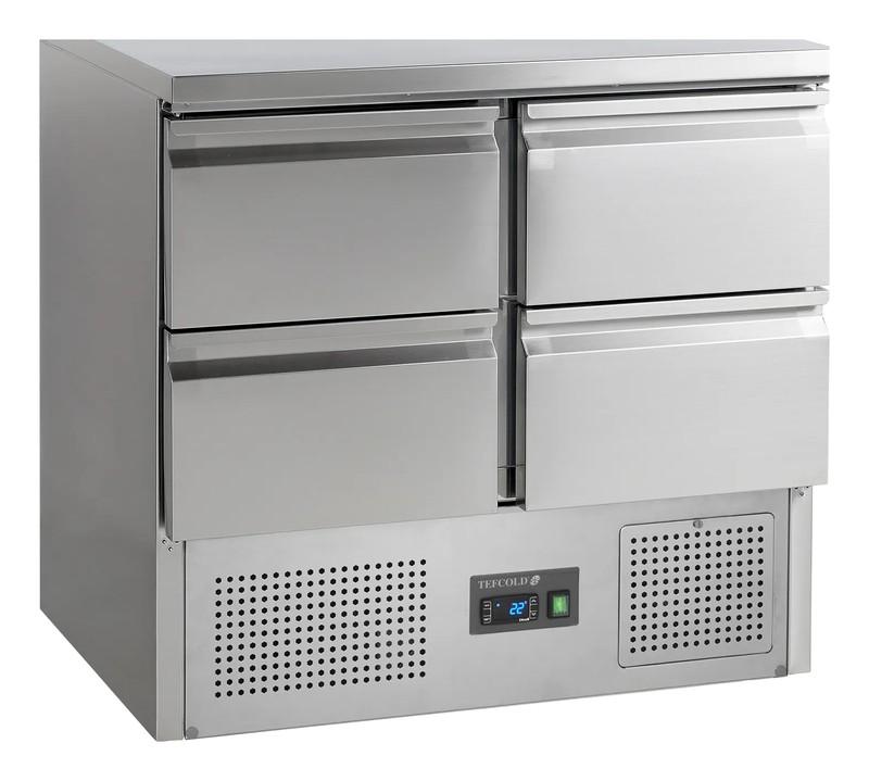 Bild 1: Tefcold Kühltisch GN1/1 SA914 – 4 Schubladen