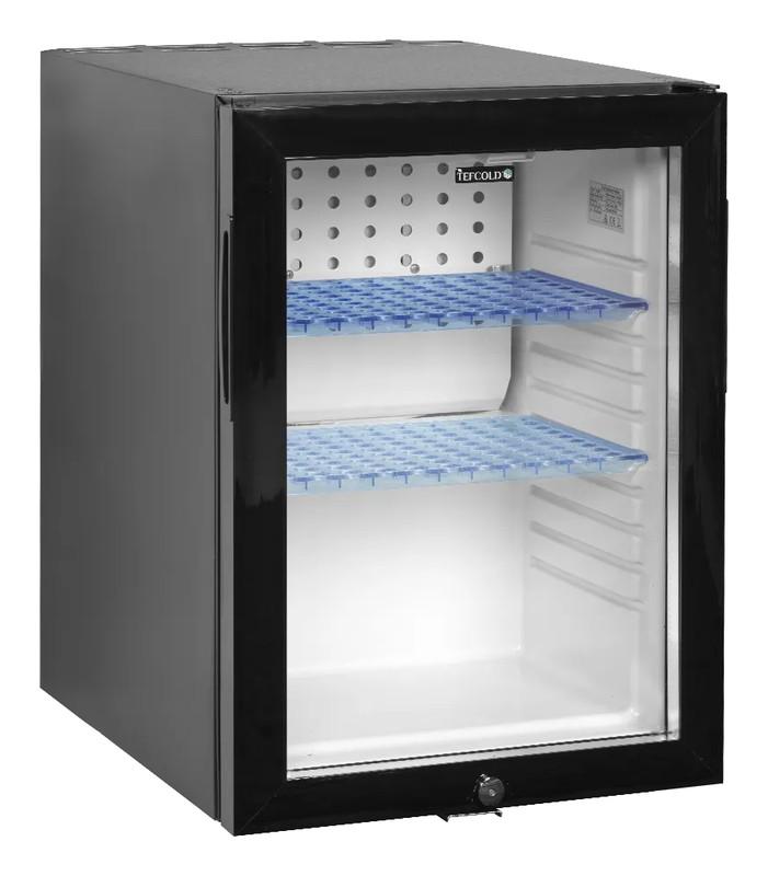 Bild 1: Tefcold Minibar-Kühlschrank mit Glastür TM45GC