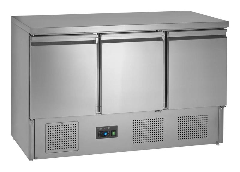 Bild 1: Tefcold Saladette GN1/1 SA1365 S/S – 3 Türen