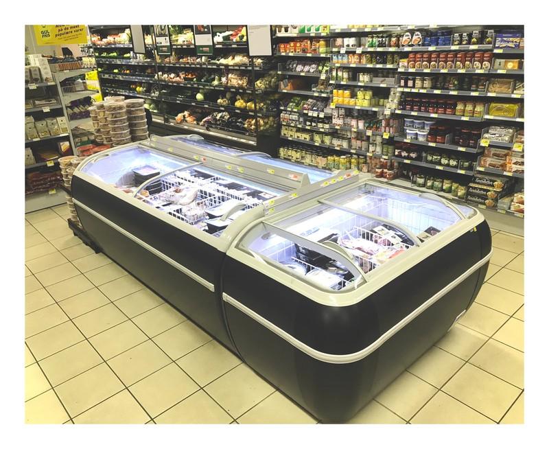 Bild 6: Tefcold Supermarkt-Gefriertruhe in Anthrazit TWIN HEAD A-F