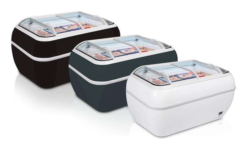 Bild 5: Tefcold Supermarkt-Kühler/Gefriertruhe in Anthrazit TWIN HEAD A-