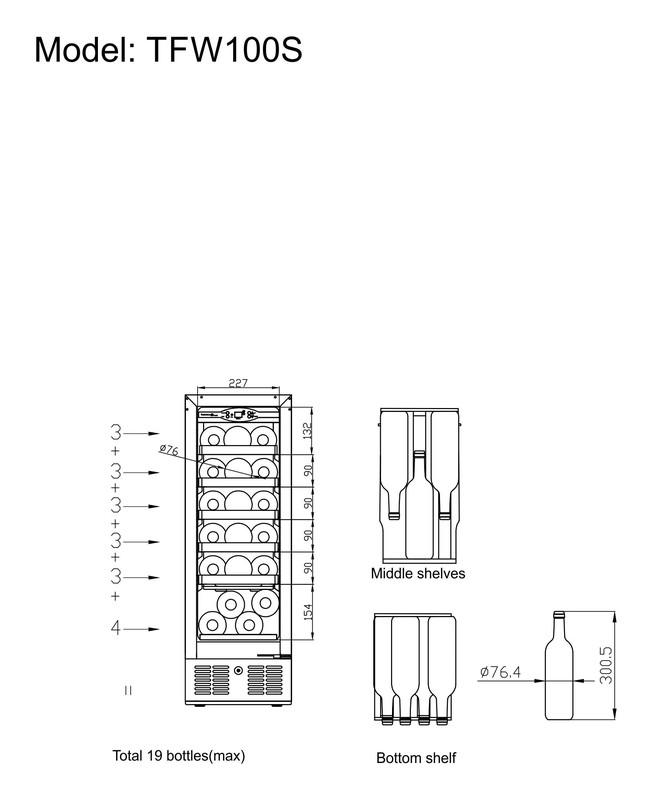 Bild 5: Tefcold Weinkühlschrank TFW100-S