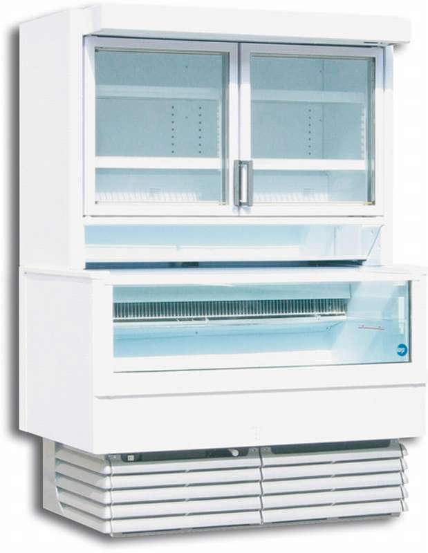 Bild 1: Iarp Tiefkühl-Wandvitrine mit Oberschrank - Gaya 13 TOP N