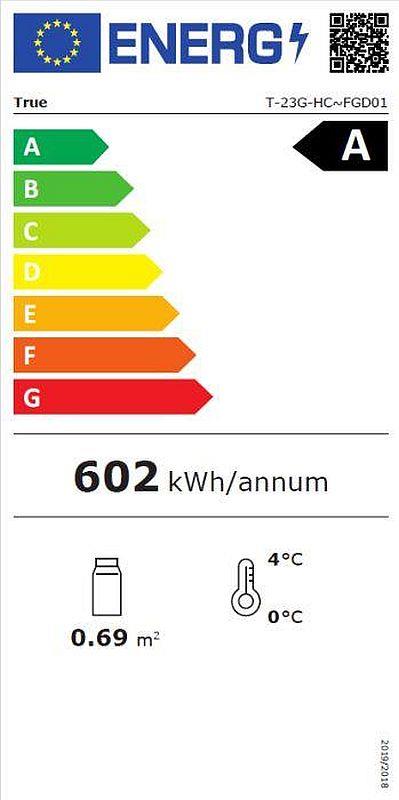Bild 2: TRUE Glastür-Kühlschrank T-23G-HC-FGD01