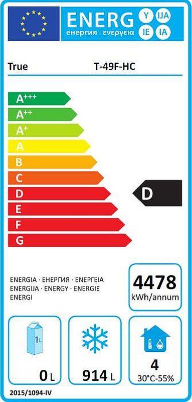 Bild 2: TRUE Tiefkühlschrank T-49F-HC