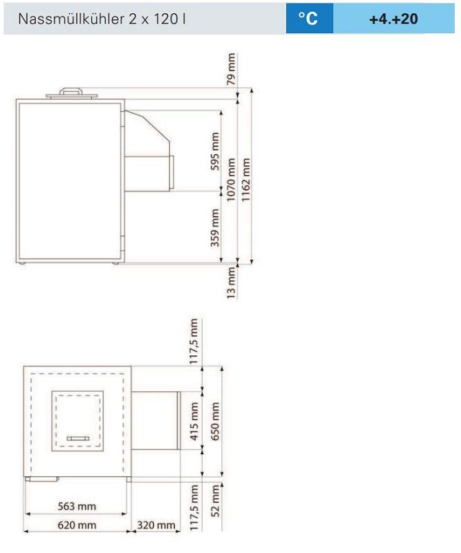 Bild 3: Viessmann Nassmüllkühler TectoSet CC1 1x120 Liter