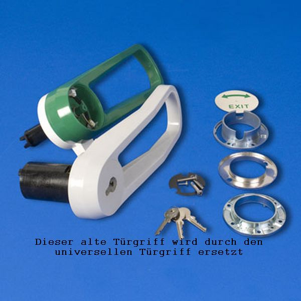 Bild 2: Viessmann Drehhebelverschluss für 80 mm Türblattstärke