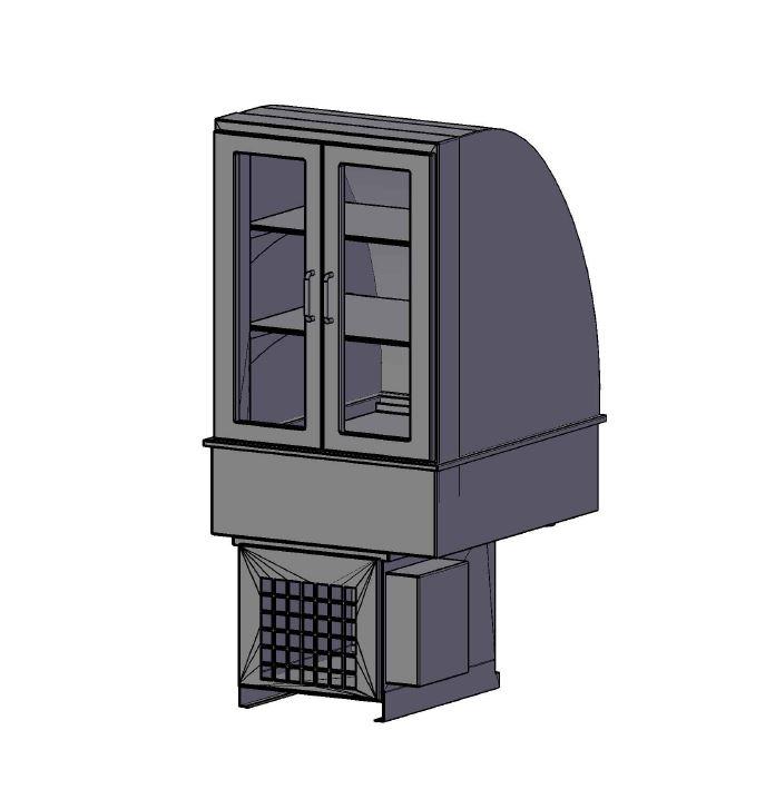 Bild 3: Wiha Kühlvitrine Snack-Counter 710 BE DT 1.5 rund