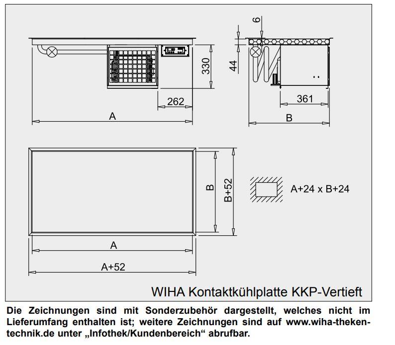 Bild 2: Wiha Kontaktkühlplatte KKP-Vertieft GN 4/1