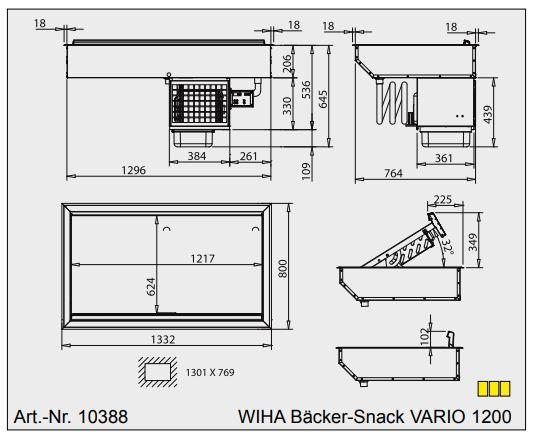 Bild 4: Wiha Kühlwanne Bäcker Snack VARIO 1200