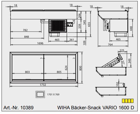 Bild 4: Wiha Kühlwanne Bäcker Snack VARIO 1600 D