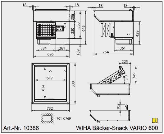 Bild 6: Wiha Kühlwanne Bäcker Snack VARIO 600