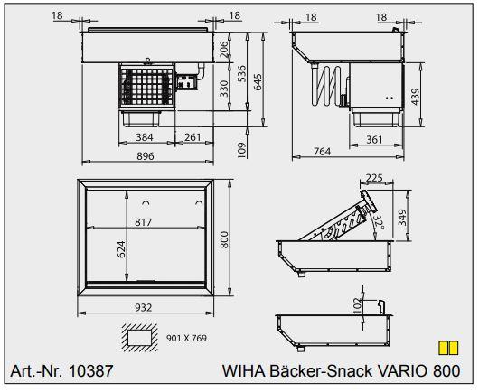 Bild 4: Wiha Kühlwanne Bäcker Snack VARIO 800
