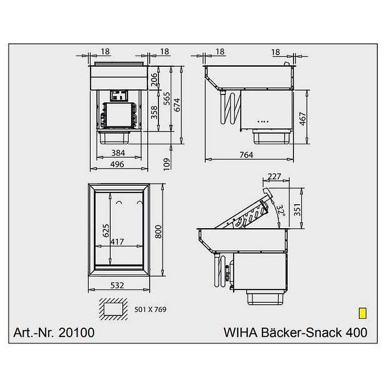 Bild 2: Wiha Kühlwanne Bäcker Snack 400