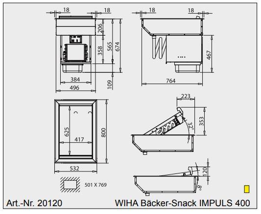 Bild 4: Wiha Kühlwanne Bäcker Snack IMPULS 400