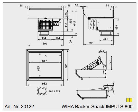 Bild 4: Wiha Kühlwanne Bäcker Snack IMPULS 800
