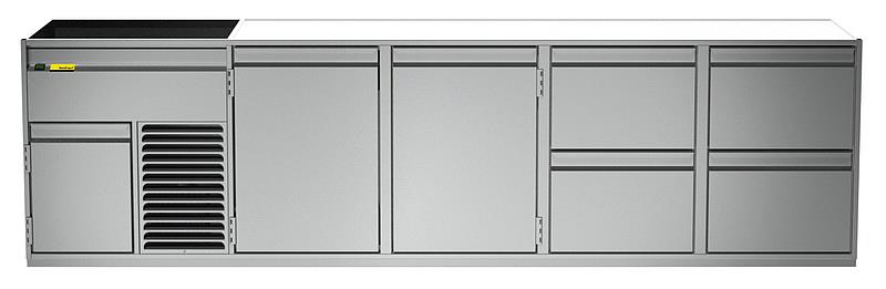 Bild 1: Nordcap Getränketheke Riga - 2 Becken links
