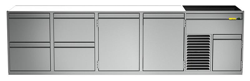 Bild 1: Nordcap Getränketheke Riga - 2 Becken rechts