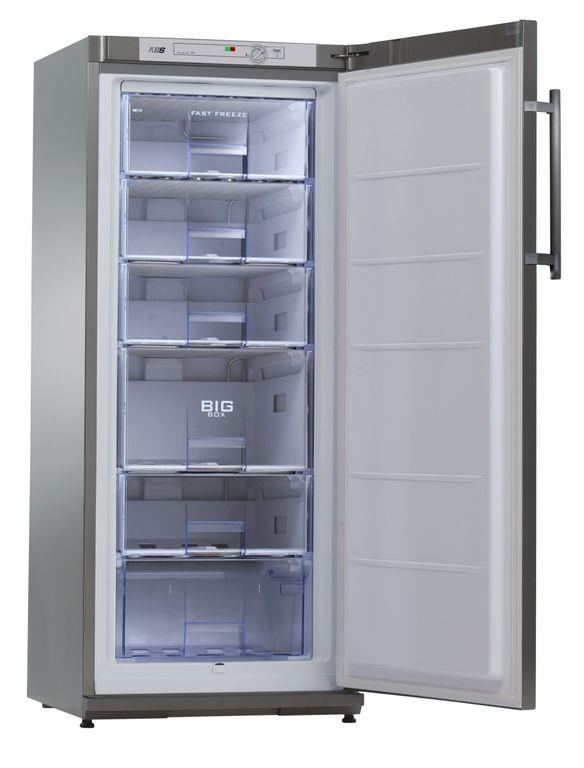 Bild 1: KBS-Edelstahl-Tiefkühlschrank TK 220 CHR