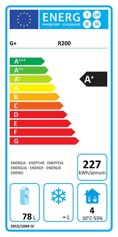 Bild 2: Gram G+ COMPACT R200 G S - Edelstahl-Kühlschrank