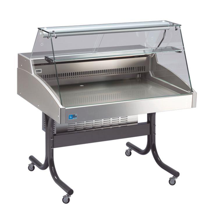 Bild 1: KBS Mehrzweckvitrine Delicious 1000 C gebogene Scheibe