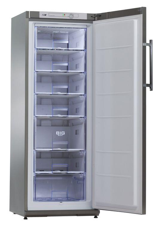 Bild 1: KBS Edelstahl-Tiefkühlschrank TK 310 CHR