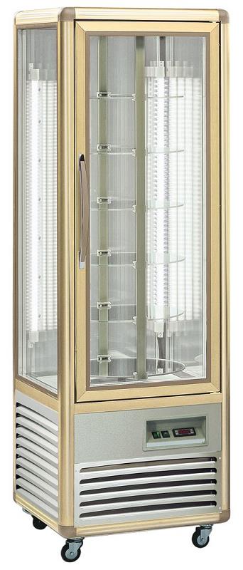 Bild 1: KBS Panoramavitrine Snelle 351 R LED Bronze mit 6 Glasablagen