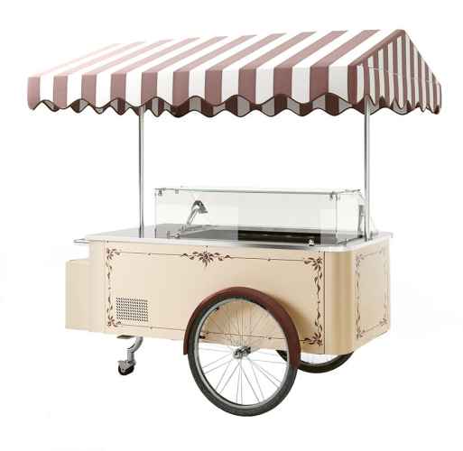 Bild 2: Nordcap Speiseeisvitrine CARRETTINO BEIGE B-Ware
