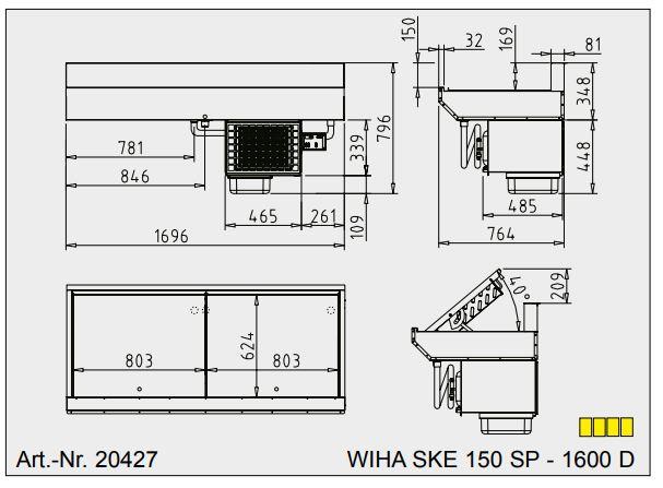 Bild 2: Wiha Kühleinsatz SKE 150 SP-1600D (2 Verdampfer)