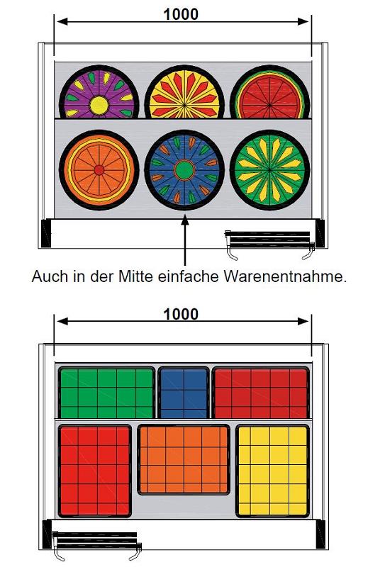 Bild 4: Wiha Kühlvitrine Euro-Counter ECO 520 E BE XXL 1000