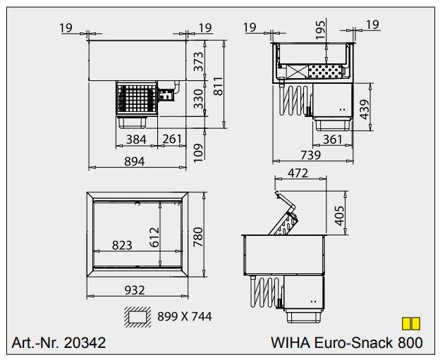 Bild 3: Wiha Umluftkühlwanne Euro-Snack 800