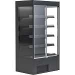 KBS Wandkühlregal Variant 167 Black Line mit Glasschiebetüren