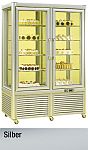 KBS Panoramavitrine Prisma 800 TB/PF / Silber mit 10 Verdampferr