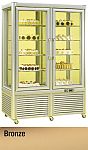 KBS Panormavitrine Prisma 800 TN/PF bronze mit 10 Rosten