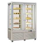 KBS Panoramavitrine Prisma 800 TN/PF Silber mit 10 Rosten