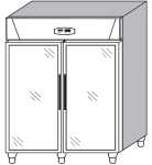 KBS Kühlschrank Gewerbekühlschrank KU 1412 G