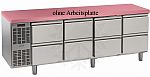 Nordcap Kühltisch, 4 Abteile CLM 4-7051