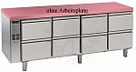 Nordcap Kühltisch, 4 Abteile CLO 4-7051