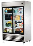 TRUE Glastür-Kühlschrank mit Schiebetüren TSD-47G-LD