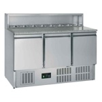 Tefcold Pizzakühltisch GN1/1 GP93 – 3 Türen