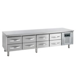 Tefcold Unterbau-Kühltisch GN1/1 UC5480 – 8 Schubladen