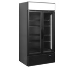Tefcold Flaschenkühlschrank in Schwarz FSC1000H BLACK