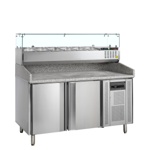 Tefcold Pizzakühltisch inkl. Kühlaufsatz PT1200 + GVC38-150